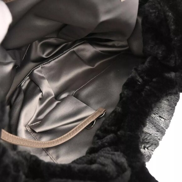 Chanel Black Fur 2way Handbag 124466 - Picture 8 of 10